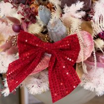 Artikel Rote Samtschleifen Geschenkschleifen Pailletten 12cm 4St