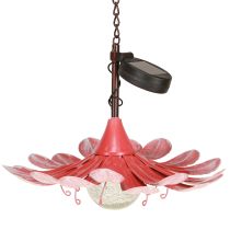 Artikel Solar LED Blume Gartenleuchte LED Metall Rosa Ø30cm