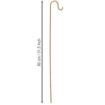 Artikel Stab mit Haken Rost Deko Garten Metalldeko H80cm 3St
