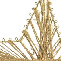 Artikel Stern mit Jute gewickelt Weihnachtsdeko rustikal 20cm 4St
