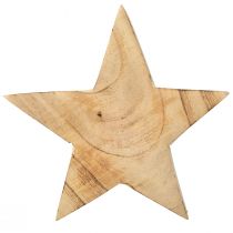 Artikel Rustikaler Deko-Stern aus Paulowniaholz – Natürliches Design, Ø 15 cm, 6 cm Dicke – Vielseitige Holzdeko – 2St