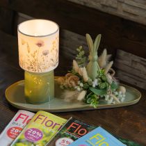 Artikel Tischlampe LED Blumenmuster für stilvolle Wohnraumbeleuchtung 23cm