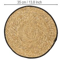 Artikel Tischmatte Binsengras Platzdeckchen Rund Ø35cm 4 St