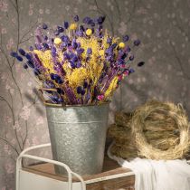 Artikel Übertopf mit Henkeln, Metallgefäß zum Bepflanzen, Pflanztopf Silbern, Braun Ø24cm H32,5cm