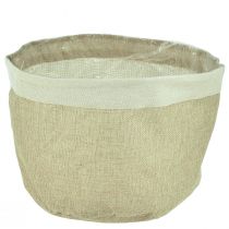 Artikel Übertopf Jute Stoffkörbchen Natur Utensilo Ø26cm H21cm 3St