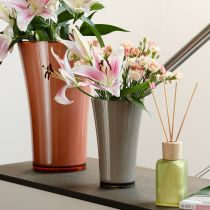 Artikel Vase „Fizzy“ Ø16cm H27cm Platingrau 1 St