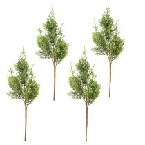 Artikel Wacholder Kunstzweige mit Beeren Grün Blau 42cm 4er Set Deko Weihnachten