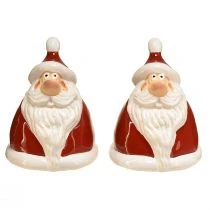 Artikel Weihnachtsmann-Figur in Rot 13 cm – Ideale Weihnachtsdekoration für eine festliche Atmosphäre – 2St