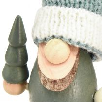 Artikel Weihnachtswichtel Deko Wichtel Holz Grün Mint H14cm 6 St