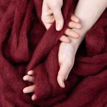 Artikel Dekowolle Dunkelrot 10m Wollband für Floristik & Basteln