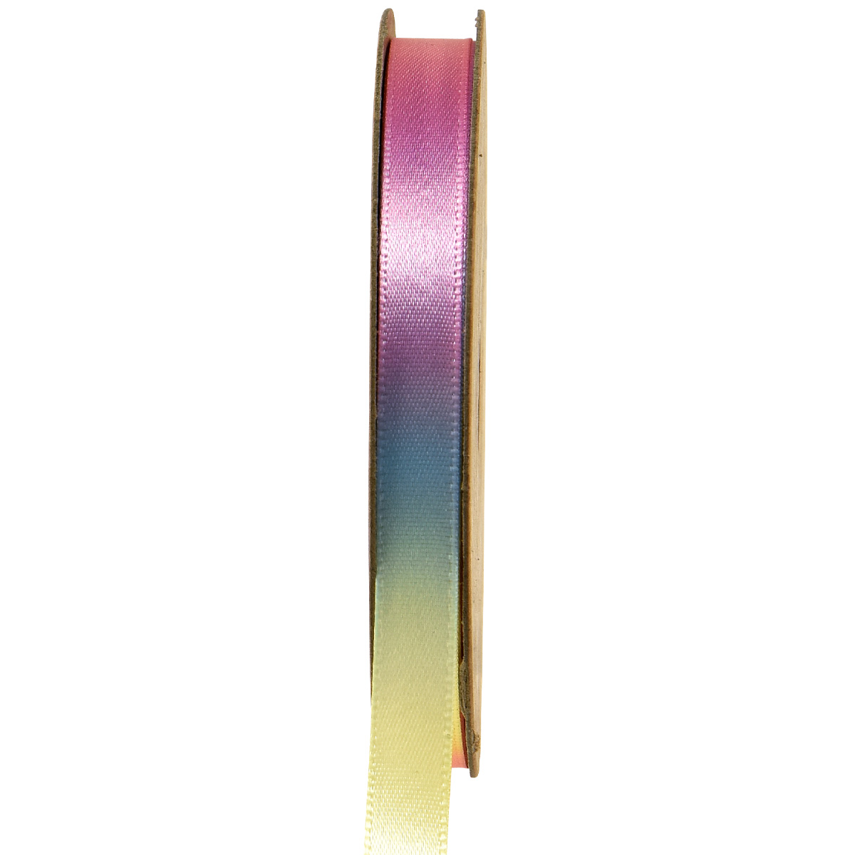 Floristik24.de Geschenkband Regenbogen Band Bunt Pastell 10mm 20m