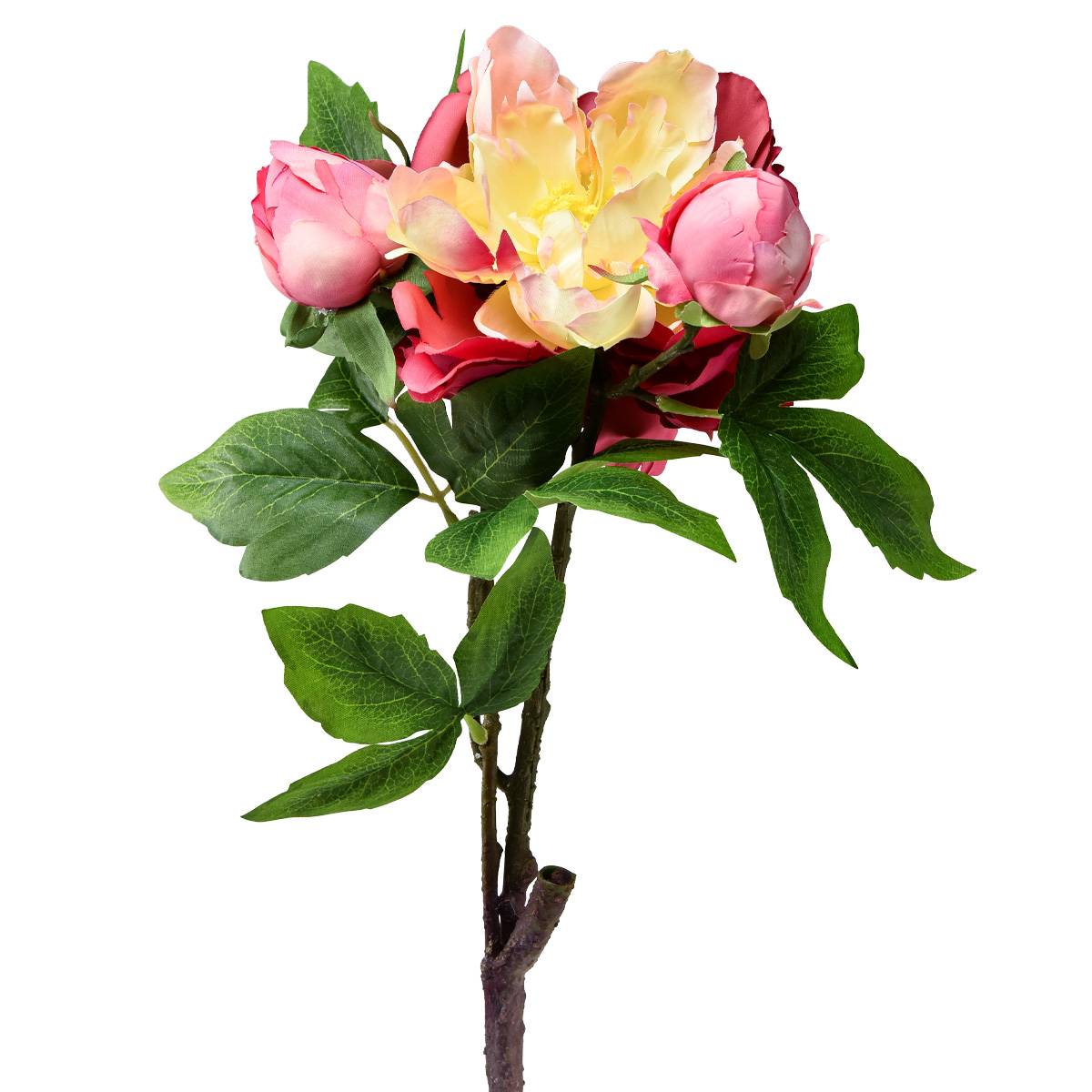 Künstliche Christrose 68cm Helleborus - Kunstblume Schneerose Rosa Pink