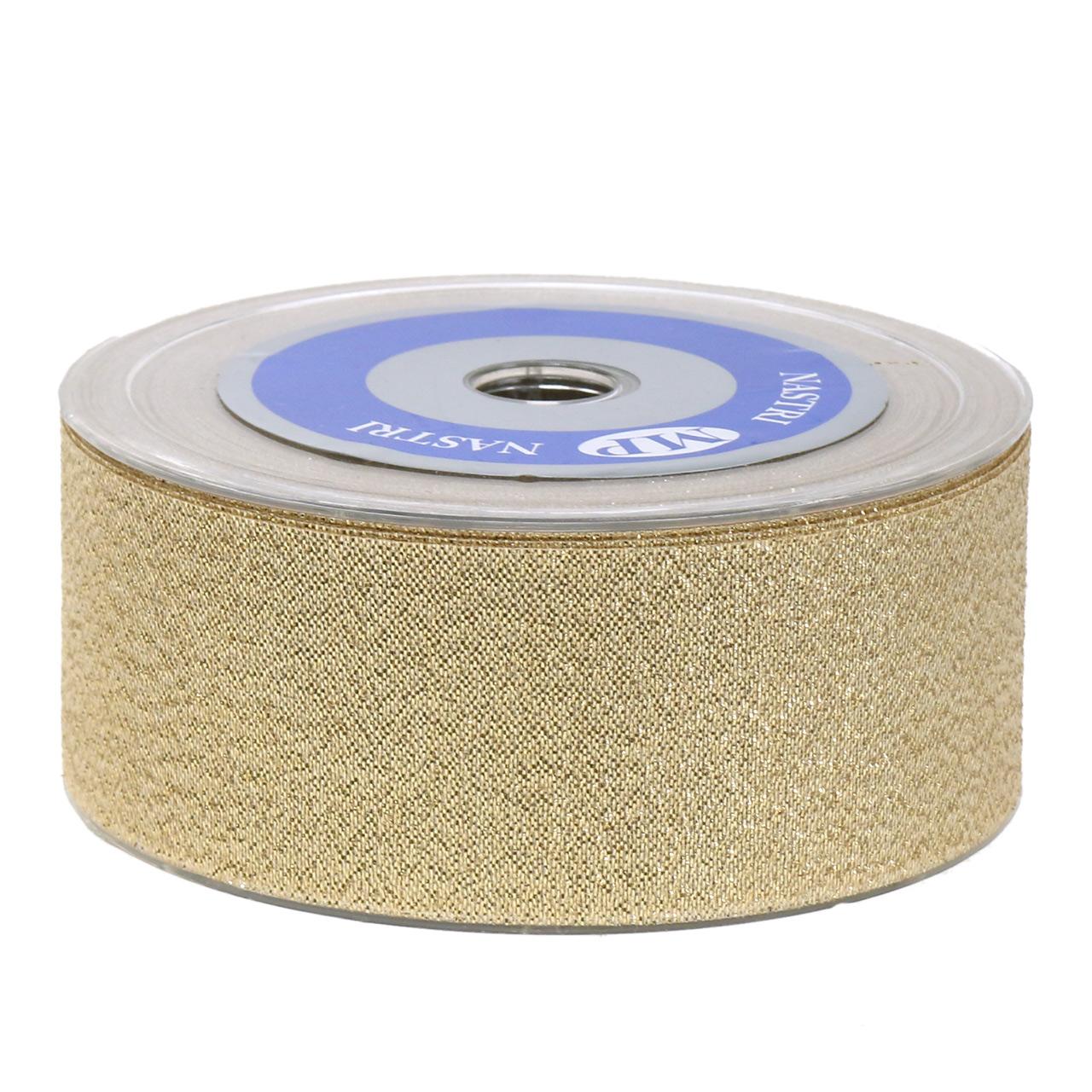 Furlanis Goldband – 40 Mm Breit, 20 Meter, Lurex-Garn Für Geschenkverpackung