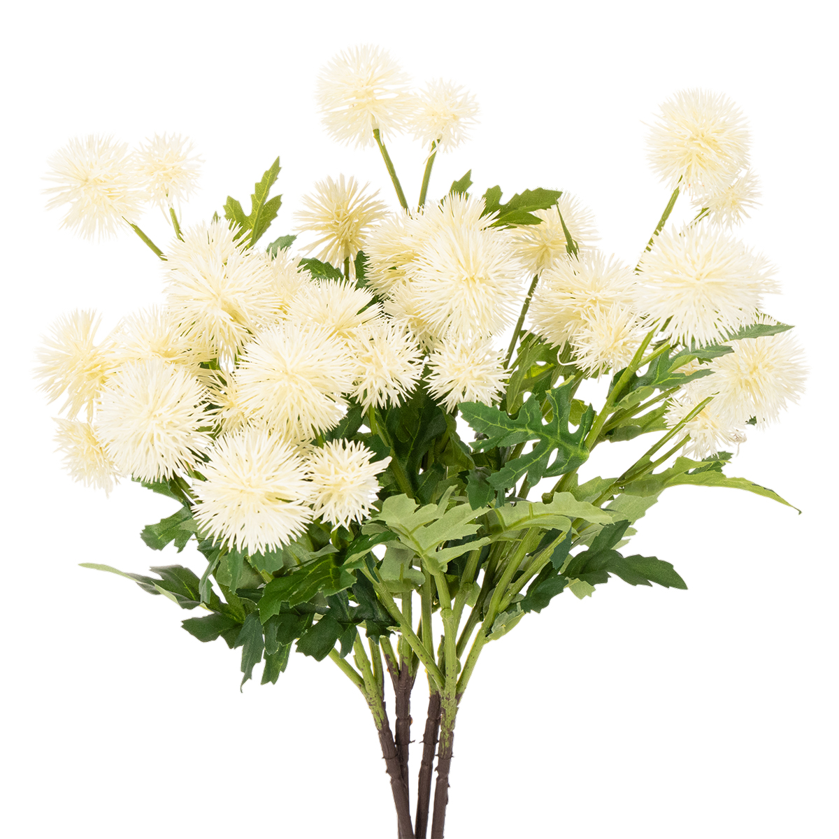 Kunstblume Chrysantheme Kunststoff Cremeweiß 56cm Wohnzimmerdekoration