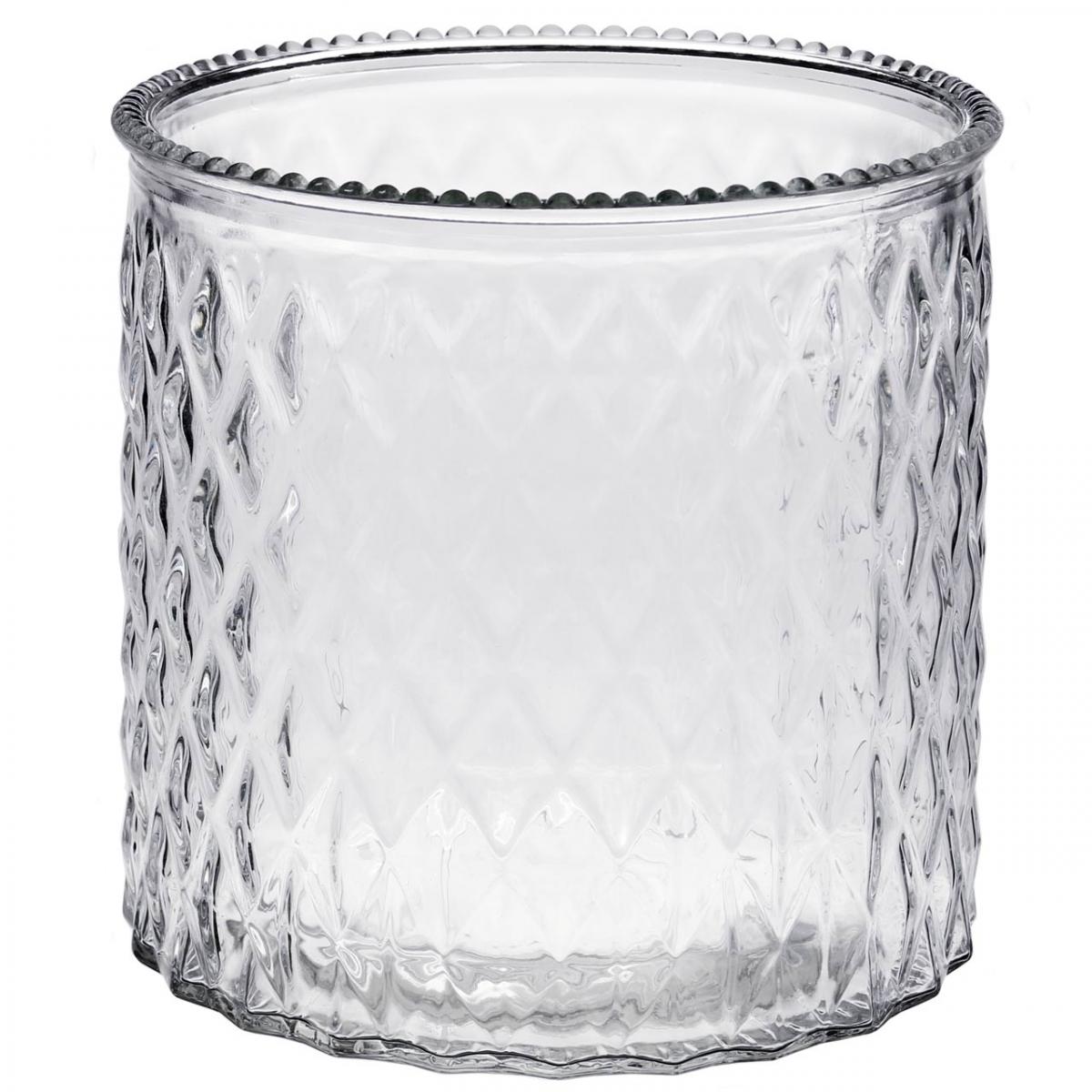 12 Teelichthalter Aus Glas Mit Rautenmuster – Romantische Windlichter Für Hochzeit, Geburtstag & Weihnachten