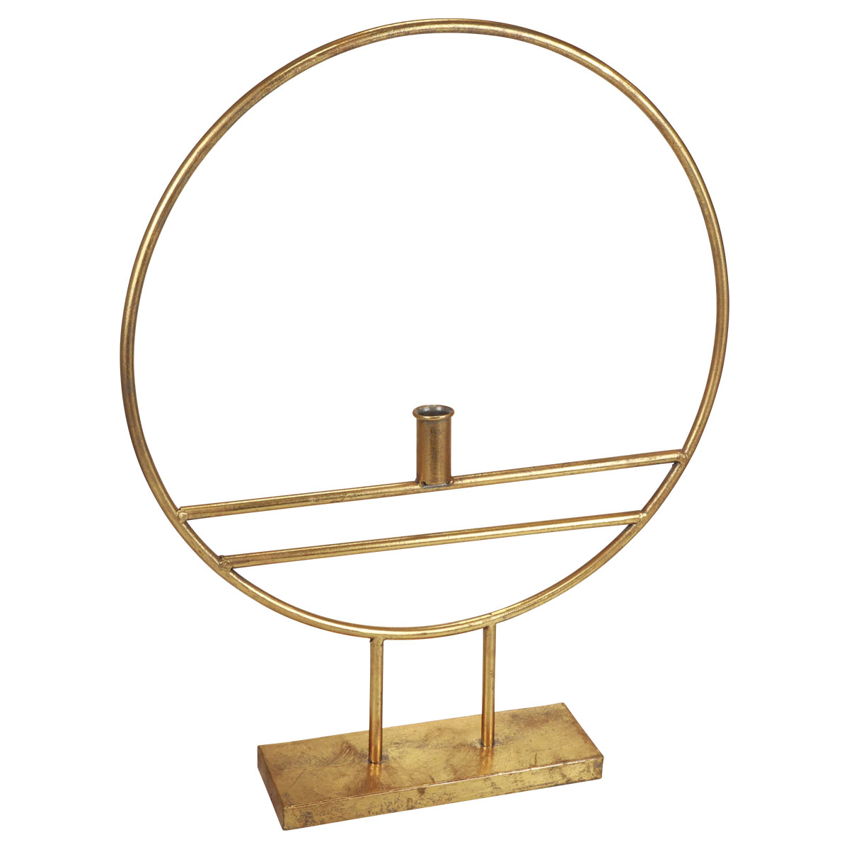 Dekoring mit Fuß Kerzenständer Gold Ø44,5cm