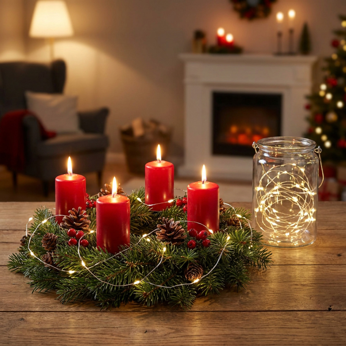 Micro LED Lichterkette Warmweiß Timer Batteriebetrieben