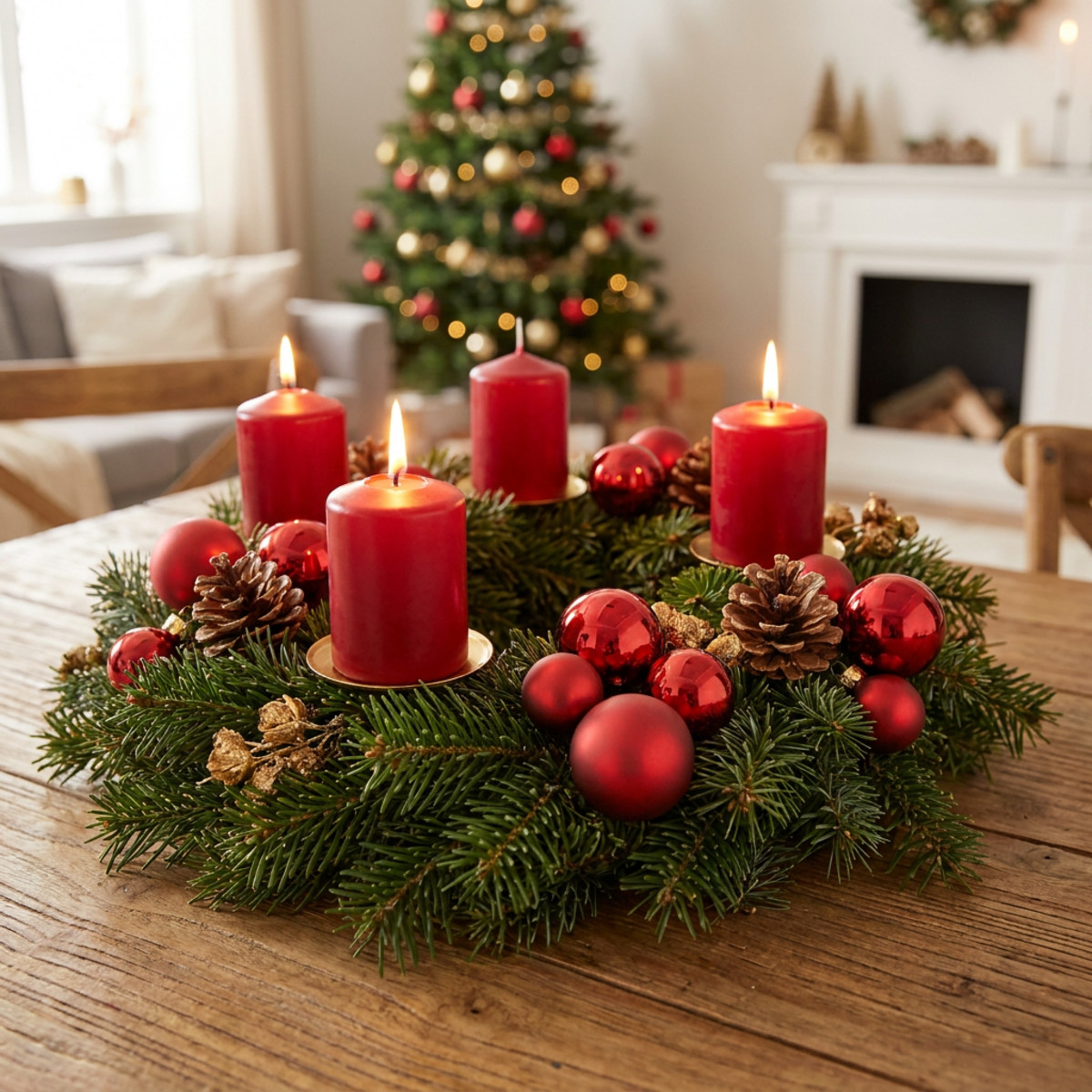Mini Weihnachtskugeln Rot Ø2,5cm 22 St
