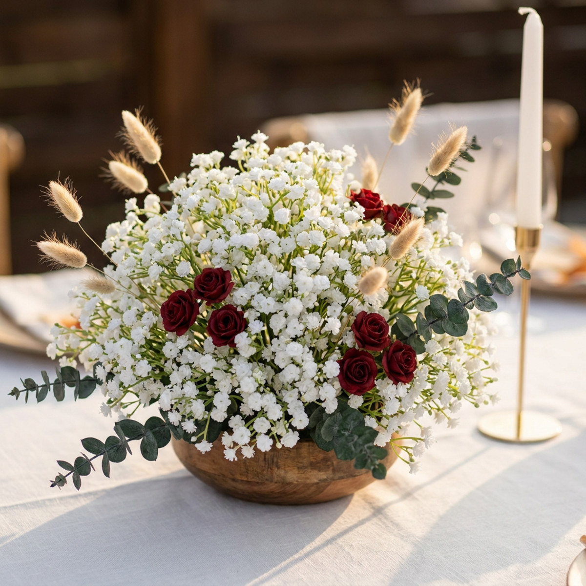 Künstliches Schleierkraut weiß Gypsophila 30cm 12 St