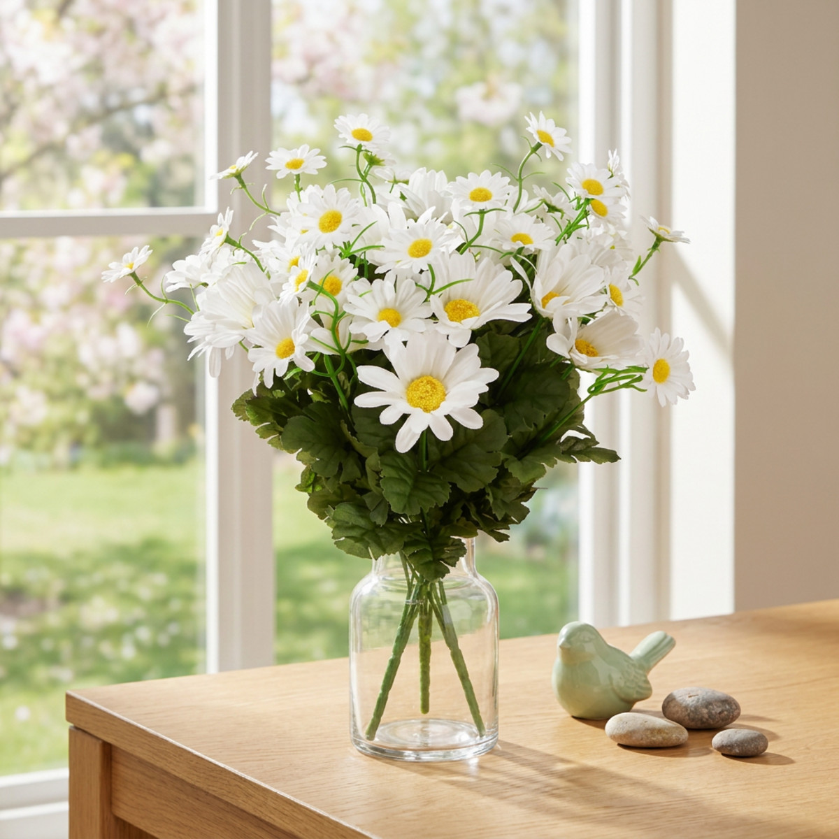 Margeritenstrauß Weiß 45cm Kunstblumen Deko