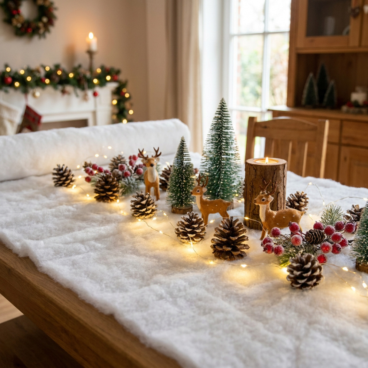 Schneematte Künstliche Schneedecke 600×45cm Weiß