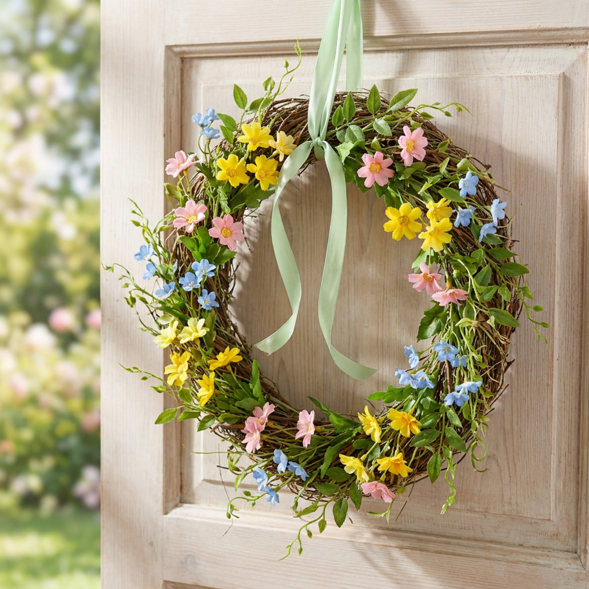 Rebenkranz Natur Ø40cm Deko Türkranz Frühling Sommer