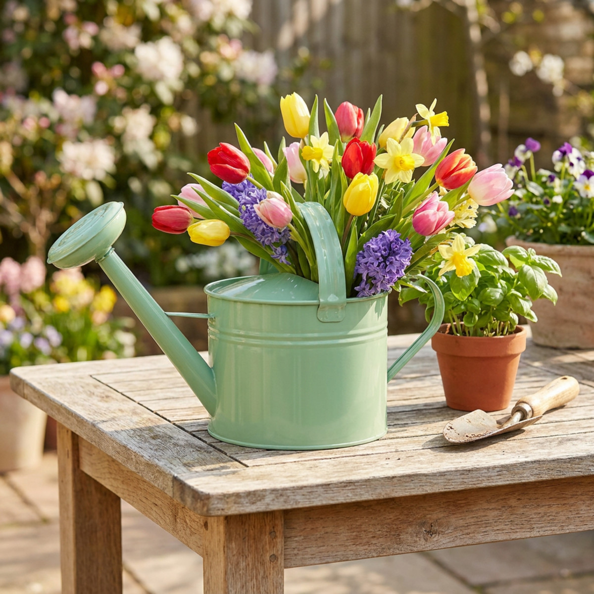 Deko-Gießkanne Metall Mint 5L H26cm