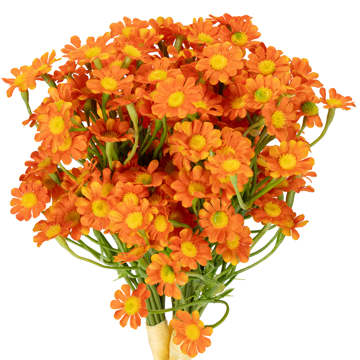 Floristik24 Seidenblumen Kamille Orange 27cm für Tischdeko