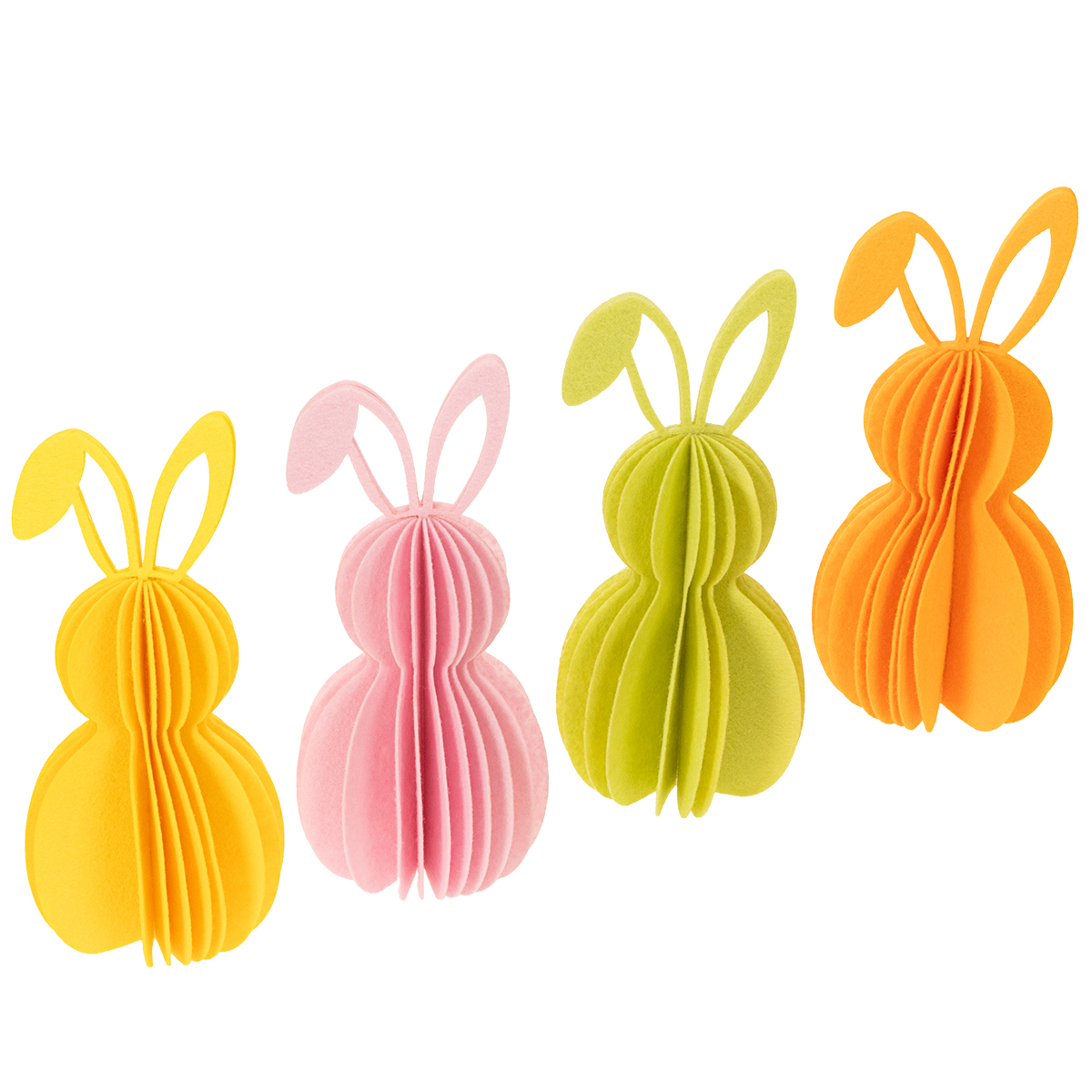Floristik24 Papierdeko Hase 20cm zum Aufhängen für Osterdeko 4er Set