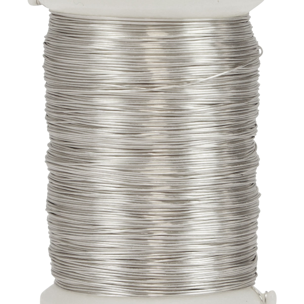 Blumendraht 22 Gauge, 38 Yards (ca. 35 M) – Flexibel & Stabil Für Kränze, Deko & Basteln (silber)