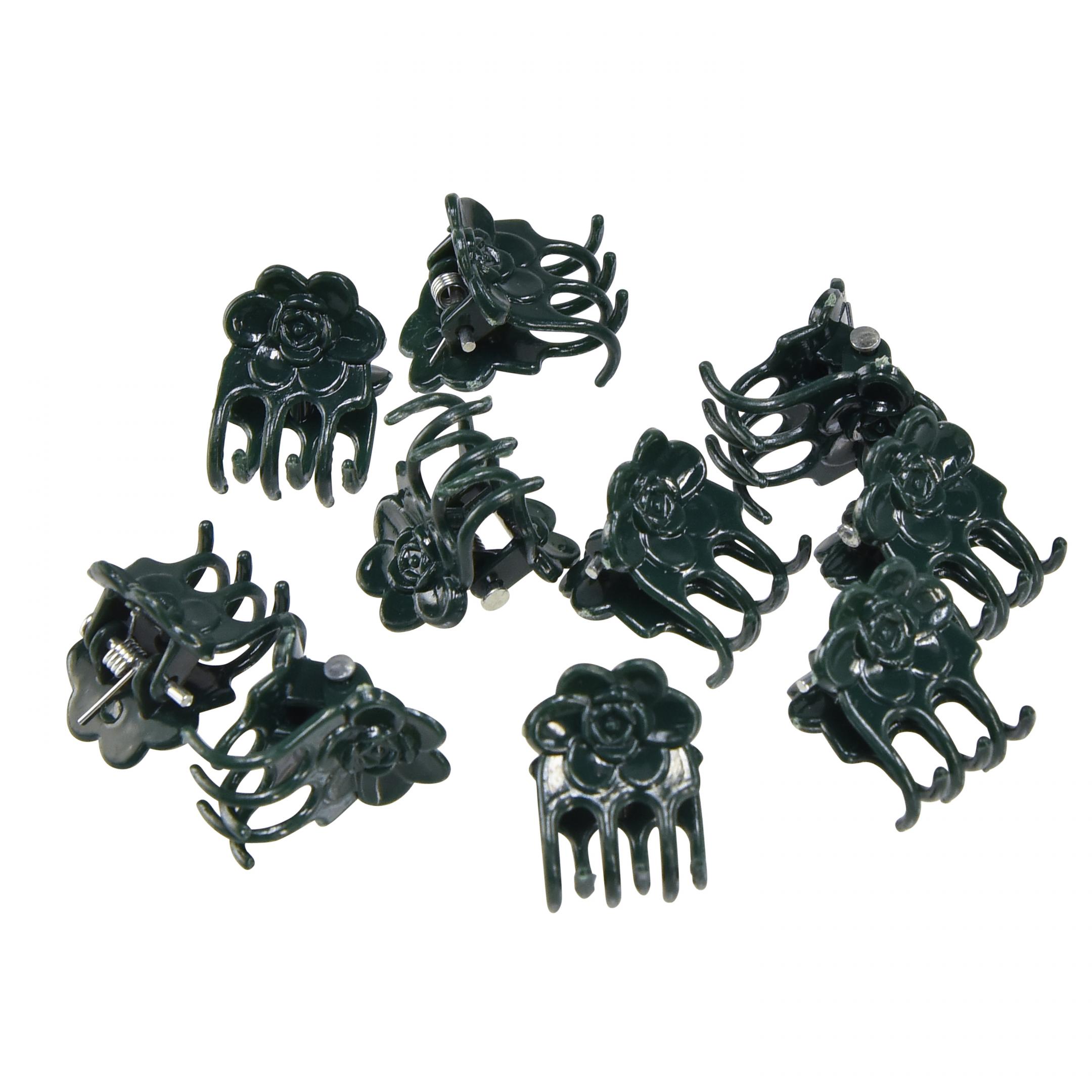 50 Stck Pflanzenclips Orchideen Klammern Kunststoff - Pflanzensttze Fr  Garten Balkon Zimmerpflanzen Dunkelgrn