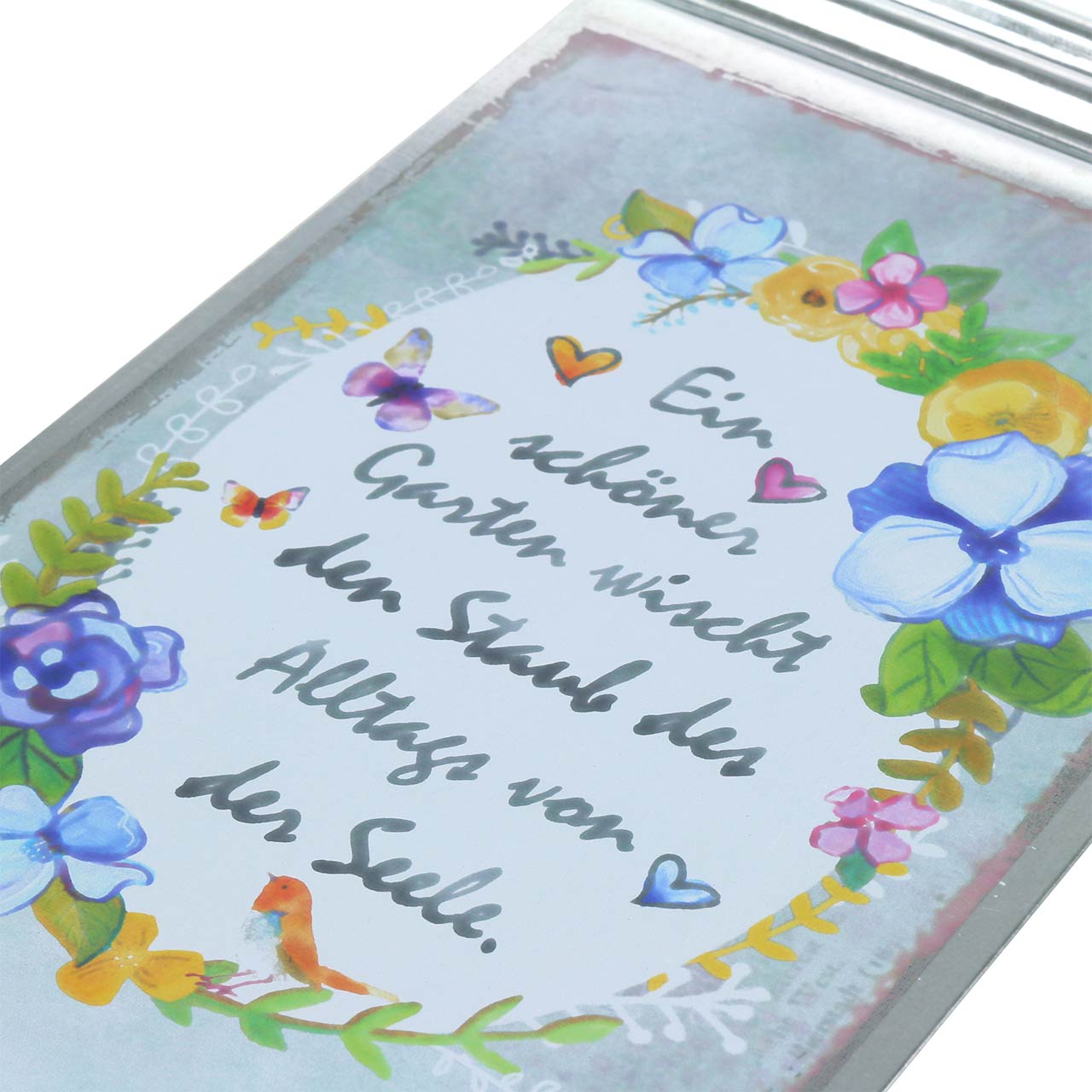 Deko-Schild "Ein schöner Garten..." zum Aufhängen Metall ...