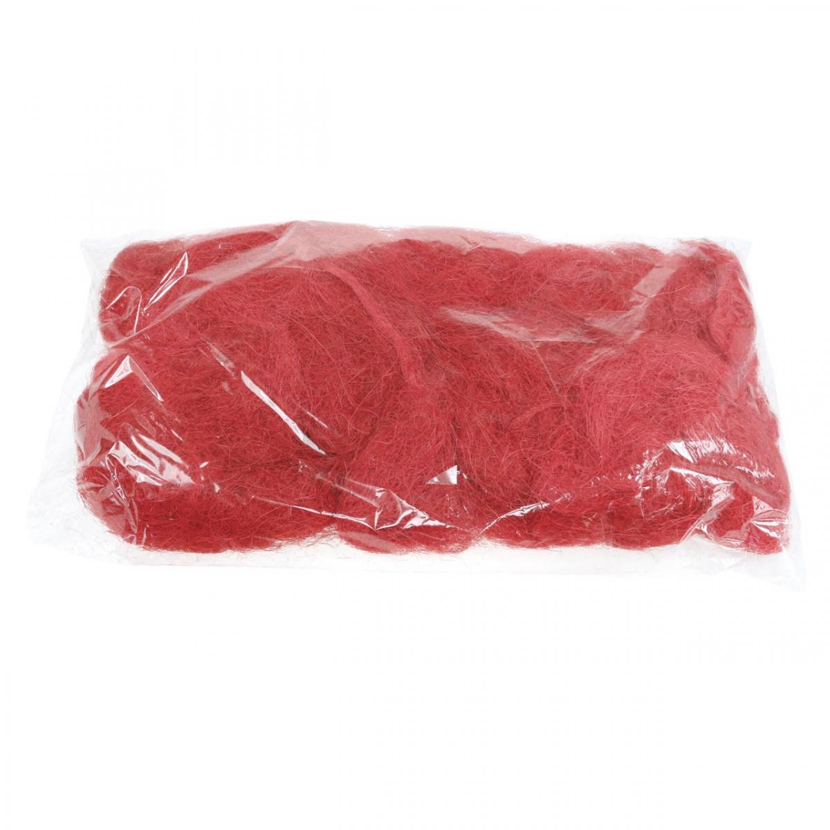 Floristik24.de Sisal Rot, Weihnachtsdeko, SisalWolle 300g01264051100