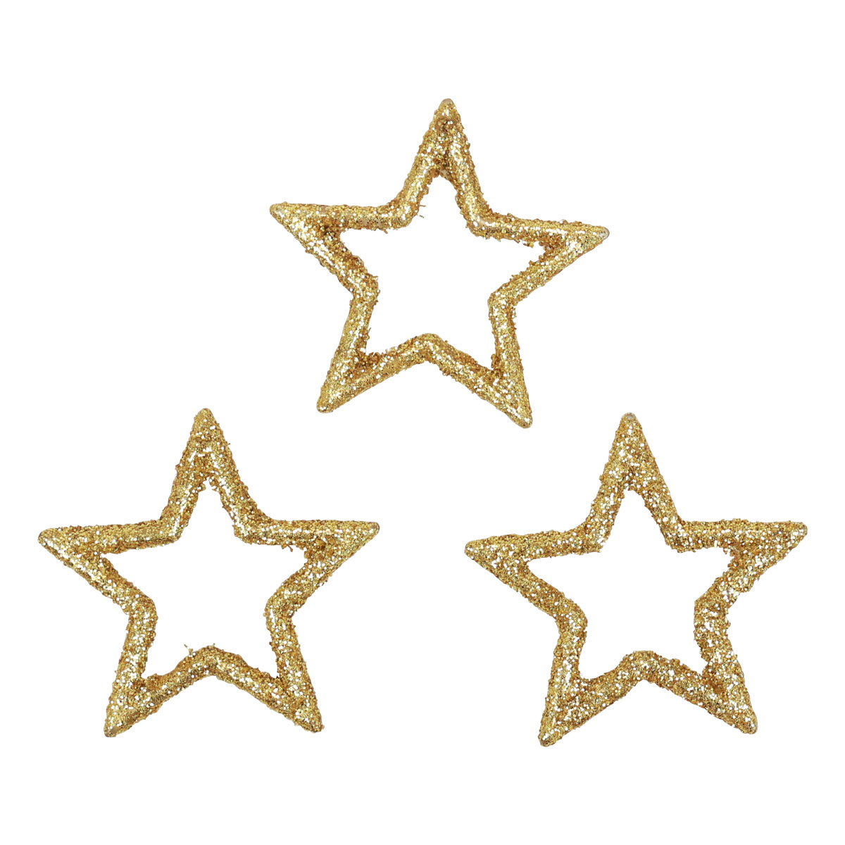 Goldene Stern Konfetti 210 Stück - Weihnachts Streudeko In 3 Größen (1cm, 2cm, 3cm)