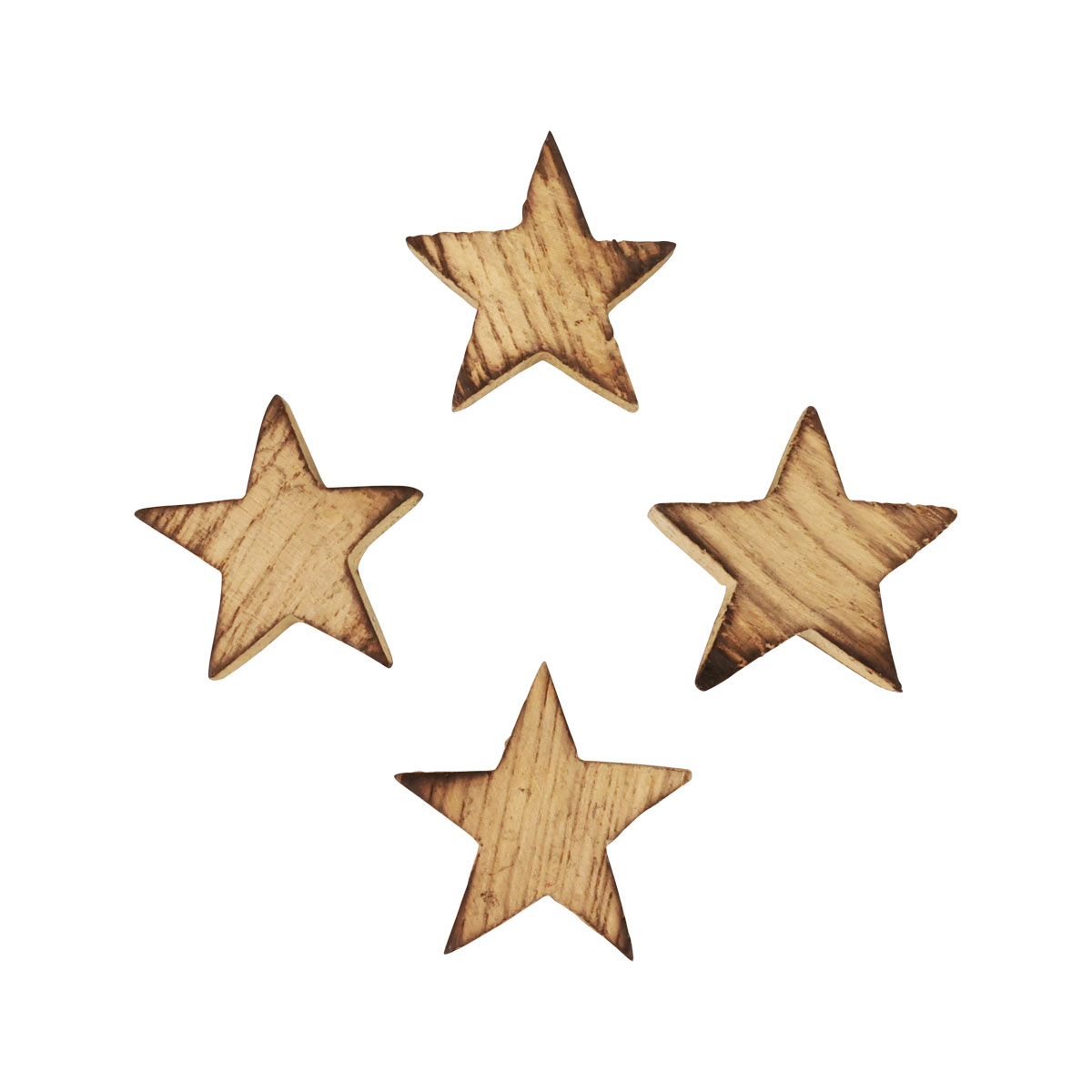 Holzsterne Sterne 24St-14297 Floristik24.de Ø4cm Streudeko geflammt Weihnachten