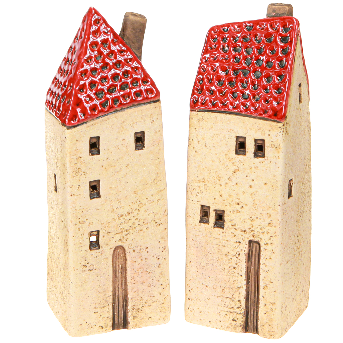 Windlicht Haus Keramik