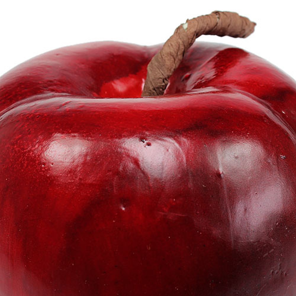 Deko-Apfel Grün-rot – 8 Cm Großes Kunstobst Aus Kunststoff, Mit Stiel, Perfekt Für Schalen, Schaufenster & Tischdekoration
