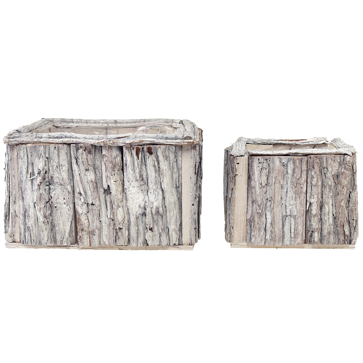 Windiy Pflanzkasten Aus Holz – Rustikale Holzkiste Mit Kunststoffeinsatz Für Sukkulenten & Deko