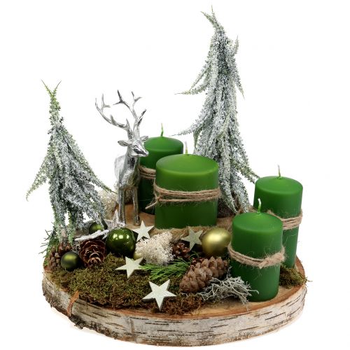 Floristik24 Dekofigur Hirsch Silber 16,5cm