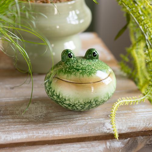 Artikel Deko Frosch Figur für verspielte Wohn und Gartendekoration grün 11cm 2St