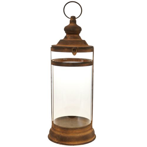 Floristik24 Deko Laterne Windlicht Rost Optik Metall Deko Ø15cm H46cm