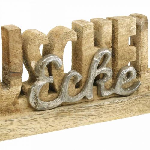 Floristik24 Schriftzug Holz, Kuschelecke, Deko Aufsteller L27cm H12cm