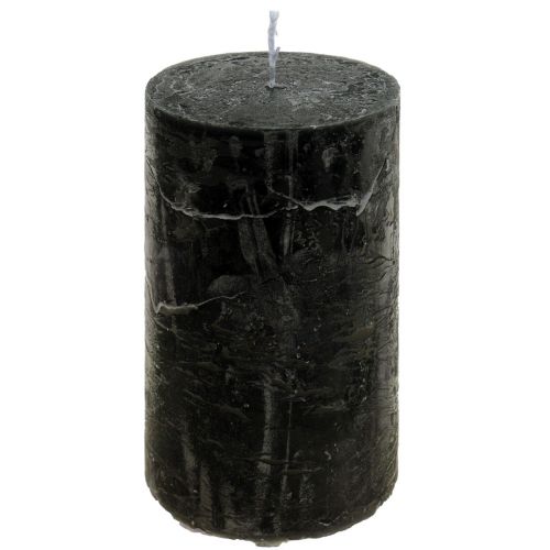 Floristik24 Schwarze Kerzen Durchgefärbt Stumpenkerzen 50x100mm 4St