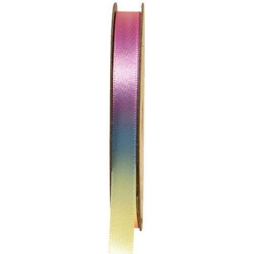 Geschenkband Regenbogen Band Bunt Pastell 10mm 20m