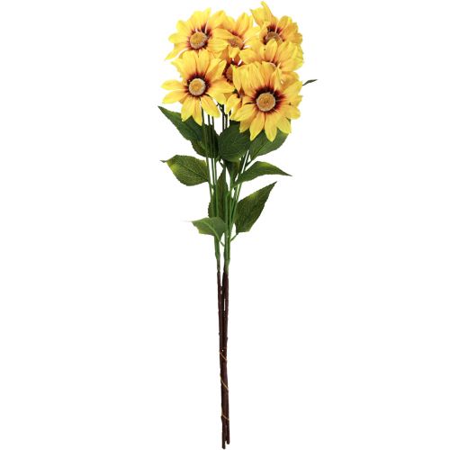 Floristik24 Künstliche Sonnenblumen Deko Blumen Gelb 79cm 3St
