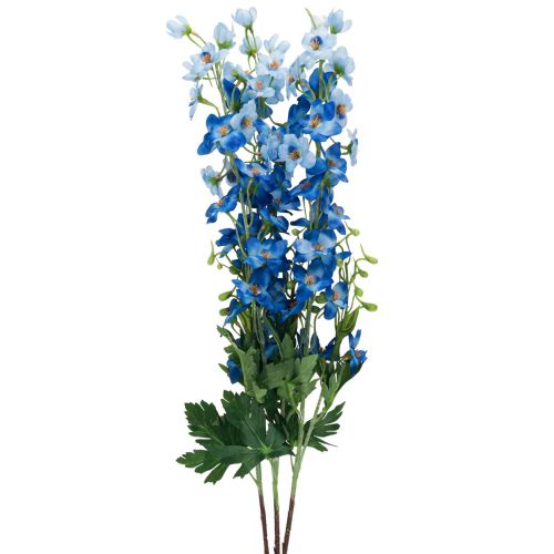 Floristik24 Delphinium Rittersporn Künstliche Blumen Blau 78cm 3St