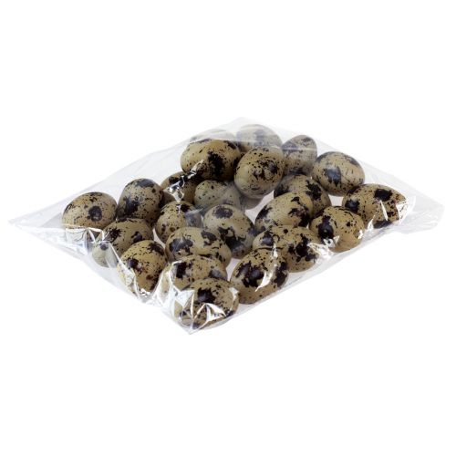 Floristik24 Künstliche Wachteleier Deko Eier Grün Kunststoff 4cm 24 St