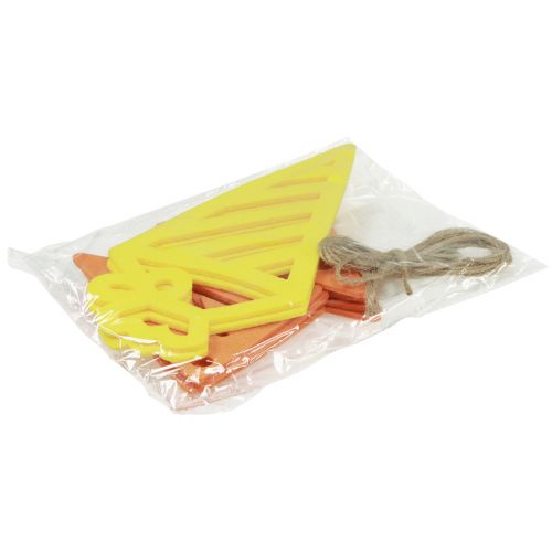 Artikel Deko Einschulung Wimpelkette Girlande aus Filz Gelb Orange 295cm