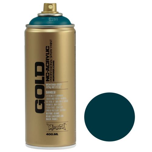Artikel Sprühfarbe Lackspray Petrol Montana Gold Blau Matt 400ml