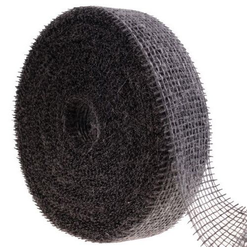 Floristik24 Juteband Netzband Dekoband Jute Braun Taupe 5cm 40m